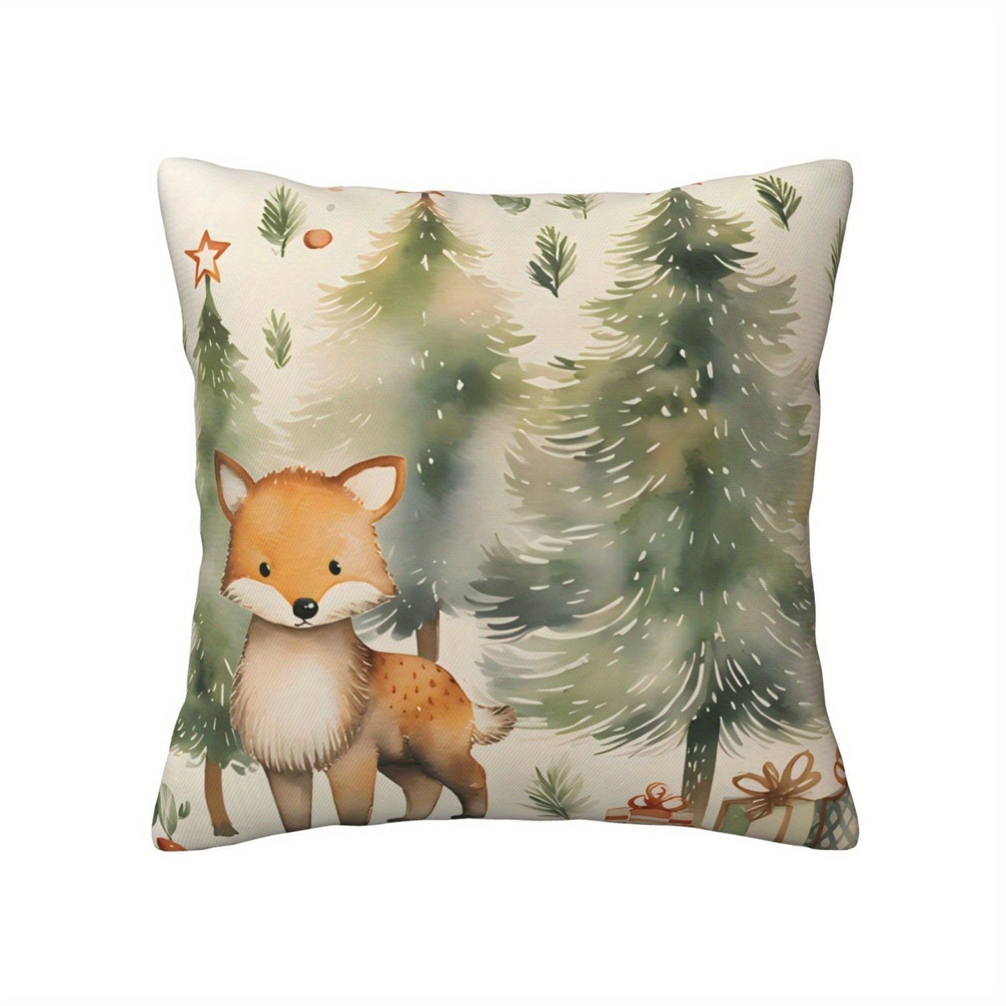 Christmas-themed pillow covers suitable for living rooms and bedrooms, perfect for decorating your couch. These Xmas decorations make a great holiday gift and can be used as Christmas ornaments. Each cover measures 45*45CM and does not include a pillow