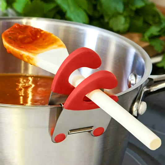 Single Stainless Steel Pot Side Clip, Non-Slip Kitchen Tool for Flipping Pans