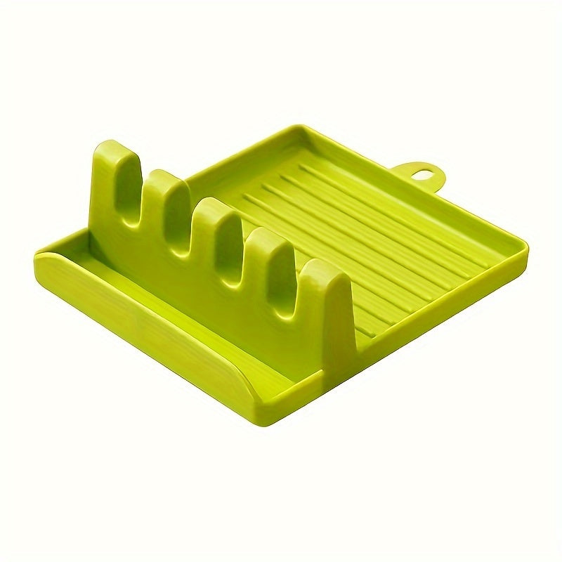 Durable plastic organizer for pot covers, chopsticks, and soup spoons with wall-mounted storage.