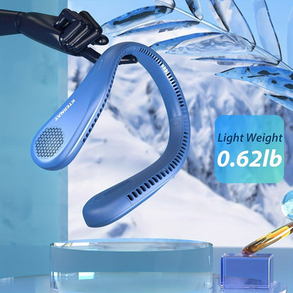 The SWEETFULL Portable Neck Fan is a convenient and versatile cooling solution. It is USB rechargeable and has a bladeless design for a quieter operation. With 3-speed adjustable settings, this fan provides powerful cooling wherever you go. Its ergonomic