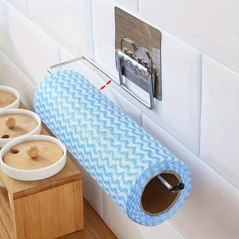 Stainless Steel Kitchen Towel Hooks for a Casual Style – Easily Mounted on the Wall with a Polished Finish. Simple Installation and Versatile Use as a Towel Holder in the Kitchen or Bathroom.