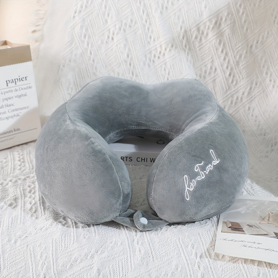 U-shaped Pillow with Neck Support for Travel, Airplanes, and Office Naps - Portable and Specialized Adult Neck Pillow