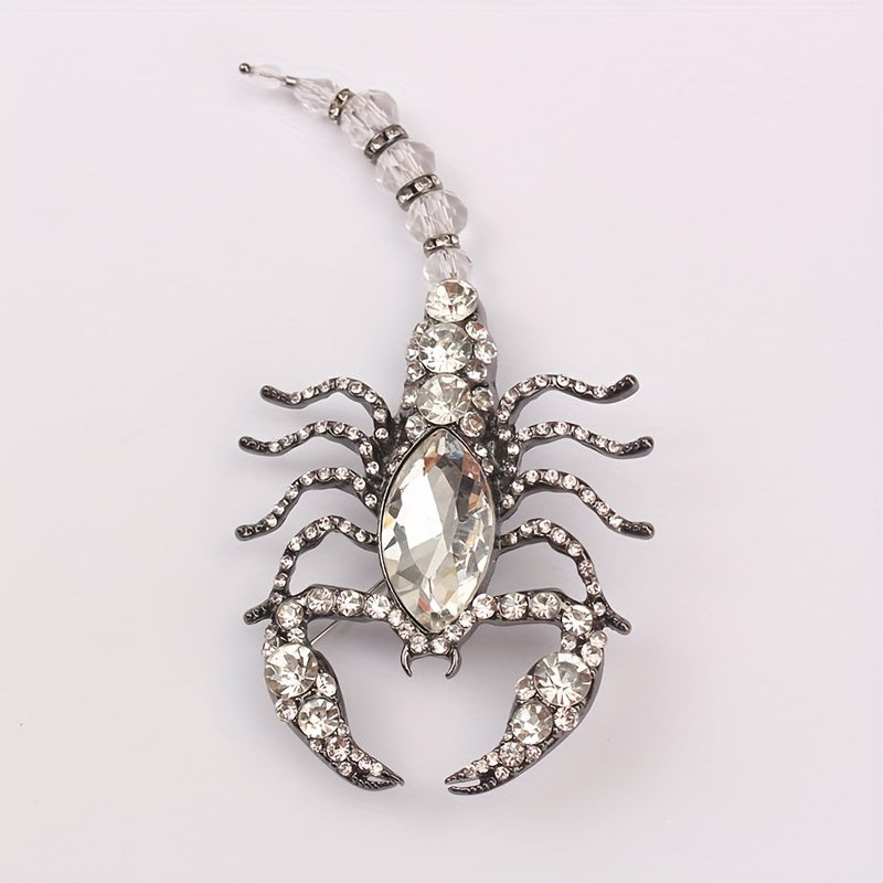 Retro Rhinestone Scorpion Brooch Pin - Amazon'da tashqi kiyim va shaxsiy moda uchun uslubda noyob aksessuar