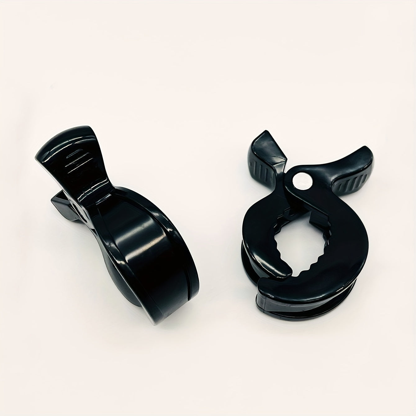 Set of 2 Black Stroller Blanket Clips - Made from Strong ABS Material, Ideal for Strollers and Other Accessories