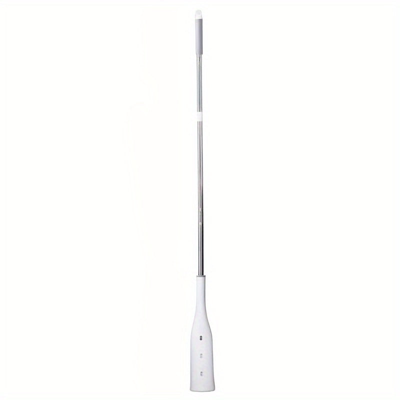 The Hand-Free Self-Wringing String Mop is made of durable plastic material, allowing for 360° flexible rotation for wet and dry use. Perfect for the living room, this household flat sponge cotton mop does not require electricity.