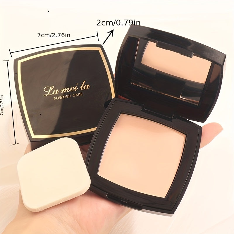 LANTHIERA Long-Lasting Oil Control Setting Powder - Waterproof, Sweatproof, Lightweight Finish for All Skin Tones in a Compact Elegant Black & Golden Packaging