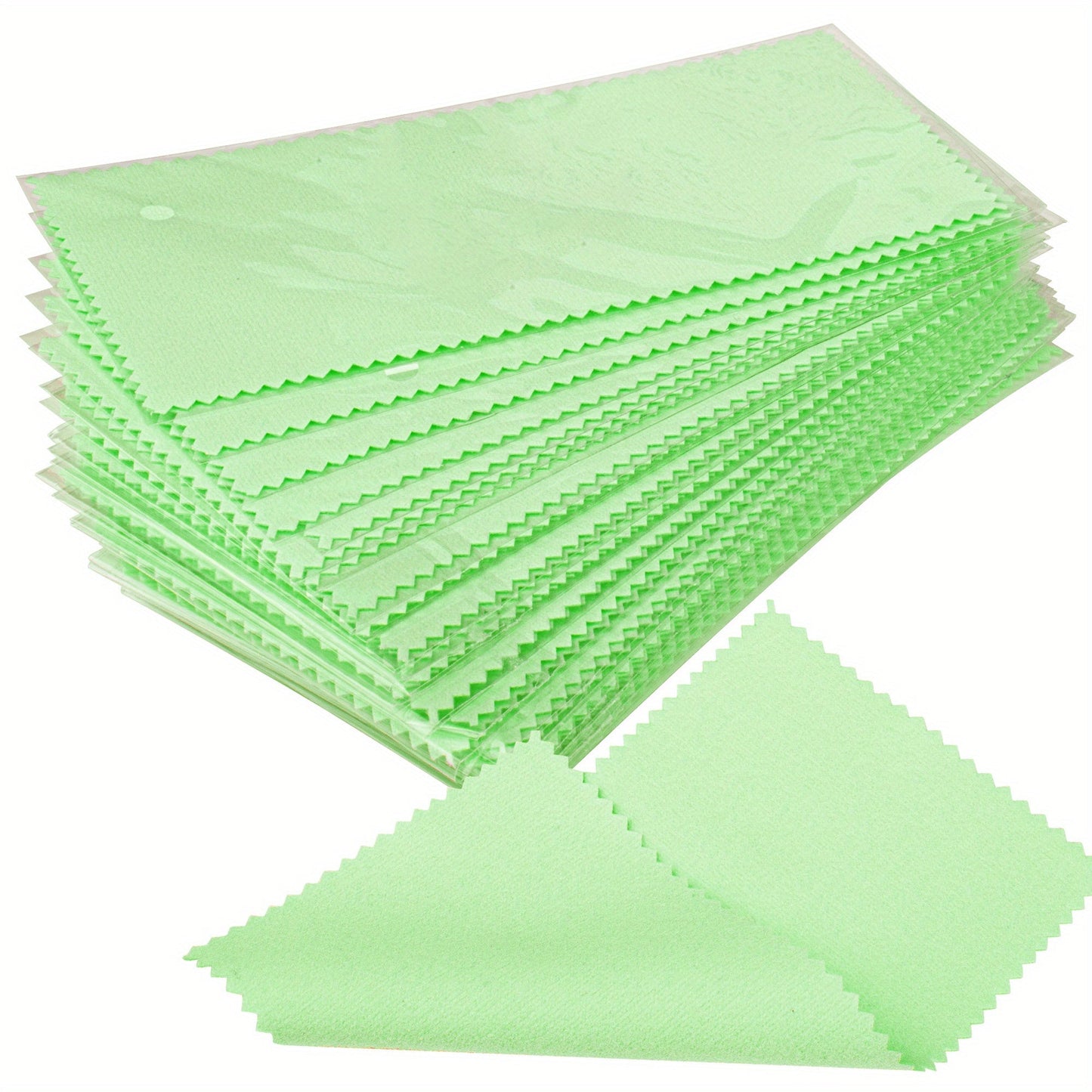 Jewelry Cleaning Cloth Set of 30 Pieces, Individually Wrapped, 8x16cm Polishing Cloth