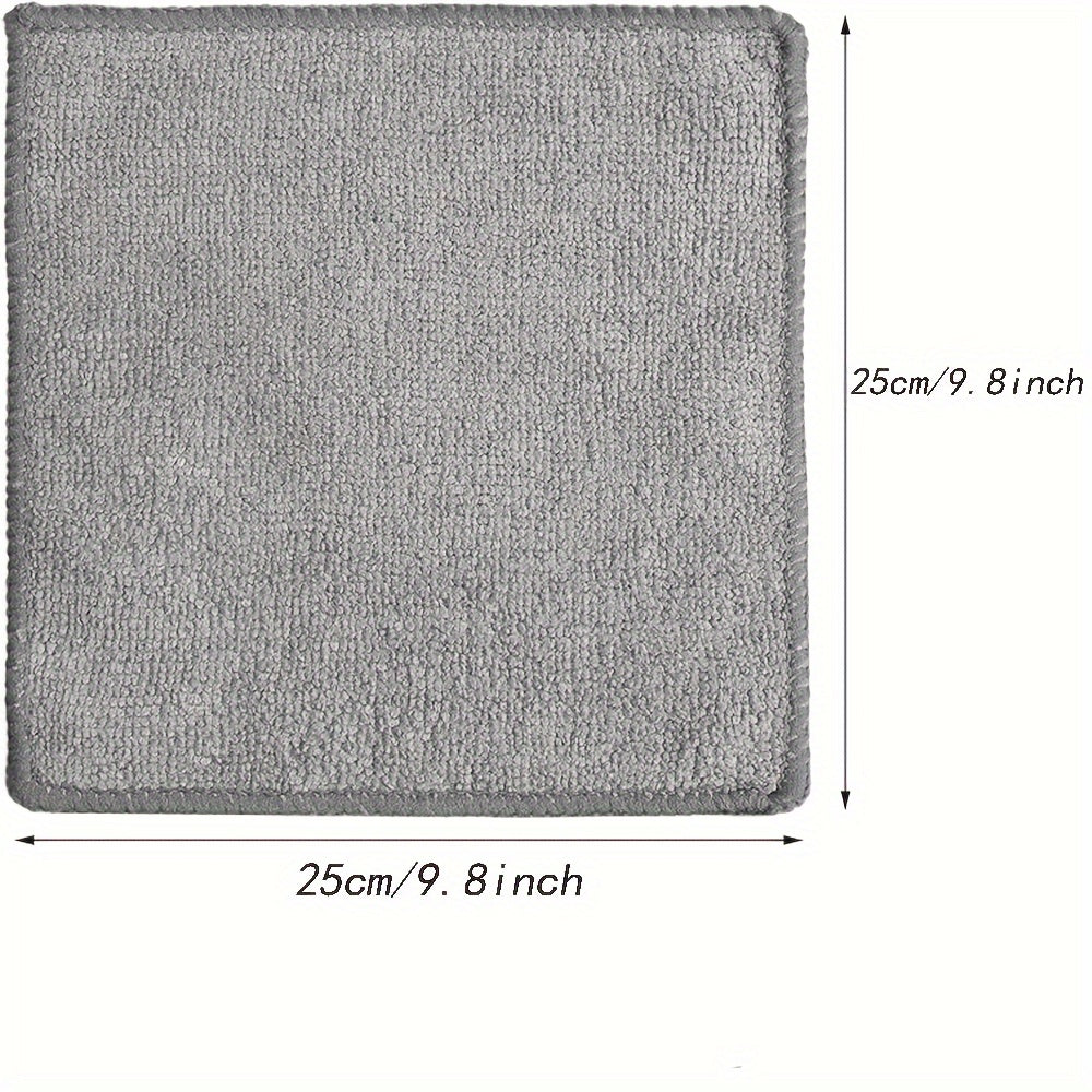 Reusable Microfiber Gray Family Cleaning Towel 25*25