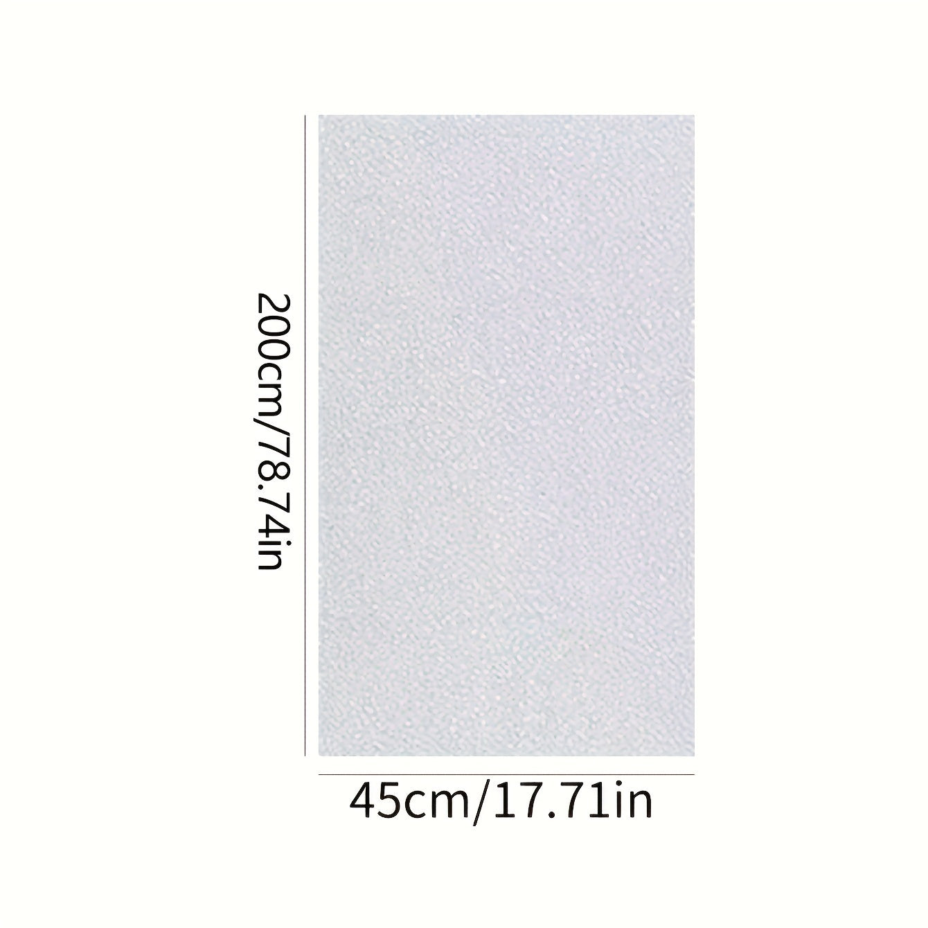 1 roll of contemporary frosted glass film, 2 mil thick with a static cling for privacy, made of opaque PVC for heat control. This non-adhesive window sticker is perfect for decorating bedroom, bathroom, and home office.