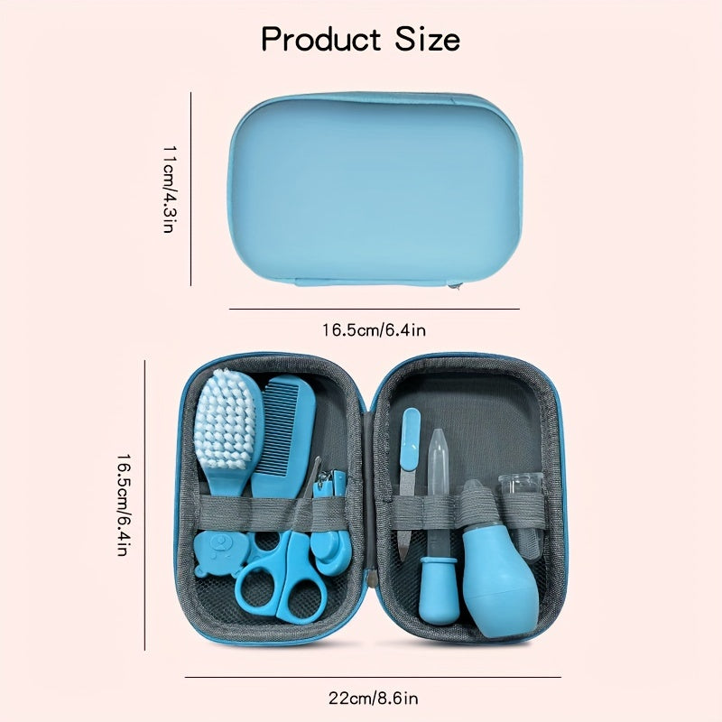 8-piece Healthcare and Grooming Kit with Portable Safety Care Set, Includes Nose Cleaner and Tongue Cleaning Brush, Perfect for Shower Gift