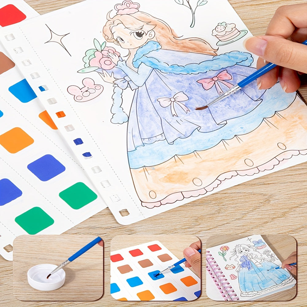 Princess sticker book with multiple creative activities for ages 4+.