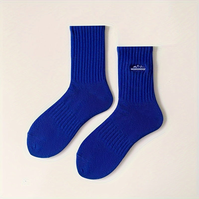 4 pairs of men's casual sports socks, breathable and comfy for spring and summer.