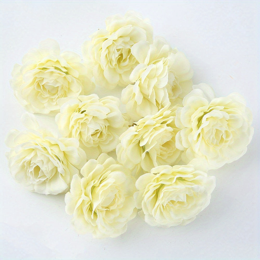 10/20pcs Multi-layer Rose Head Flower - Artificial DIY Wreath Material for Weddings and Home Decor