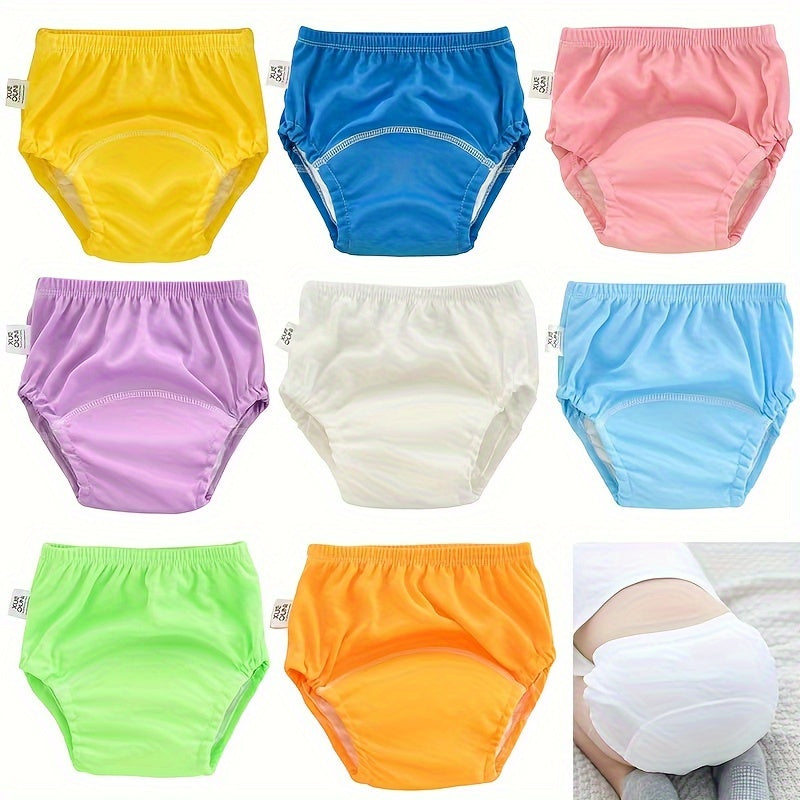 Однотонные тренировочные штаны - комплект из 1 шт., washable cloth diapers, обучающие штаны, дышащие и многоразовые подгузники