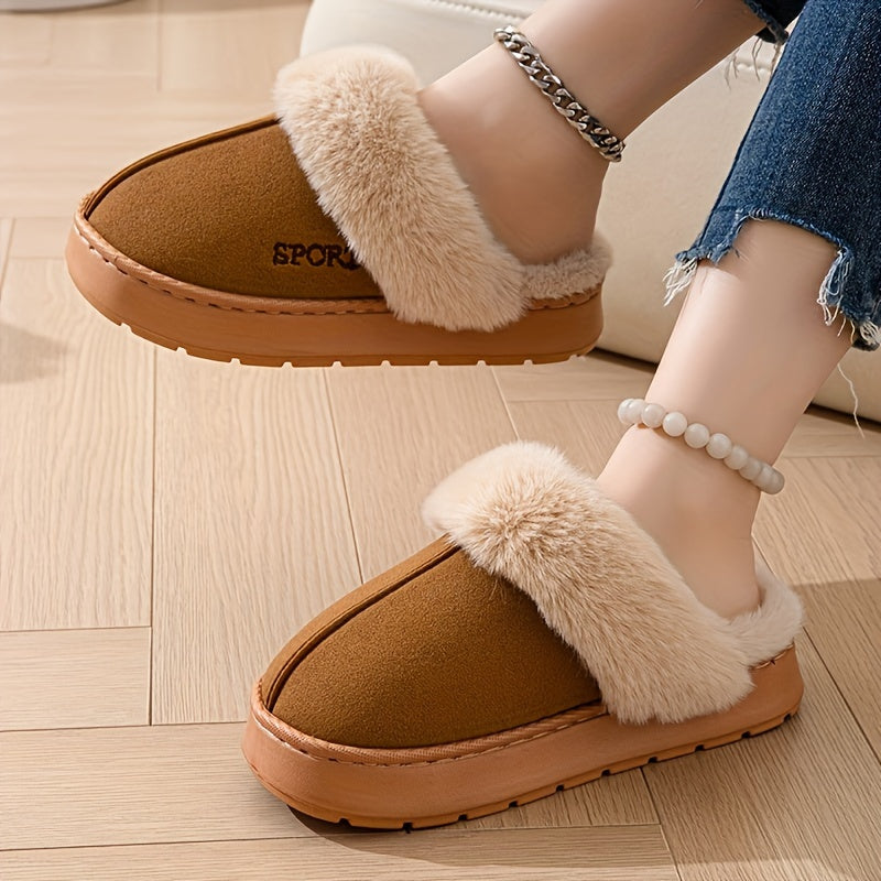 Women's Indoor Slippers with Soft Fabric Upper and EVA Sole, Comfortable for Home