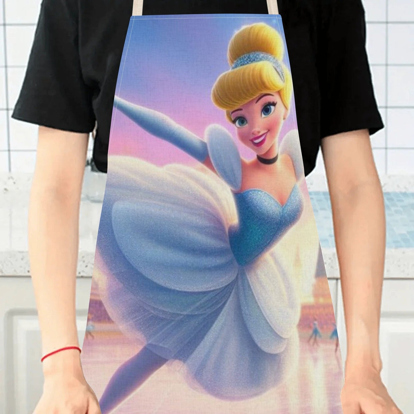 Stay dry and mess-free with the Disney Elsa Waterproof Apron. Featuring a vibrant cartoon print and made from durable polyester, this apron is perfect for home, restaurants, cafes, and more. The stylish and simple design includes an adjustable neck strap