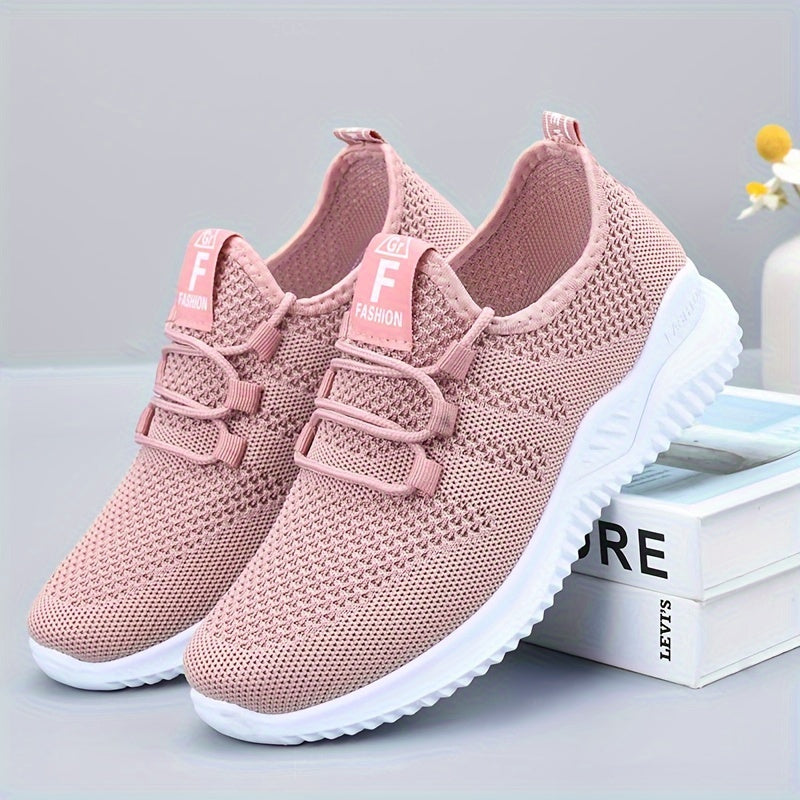 Women's breathable sports shoes, ideal for summer outdoor activities such as running, fitness, and autumn training.