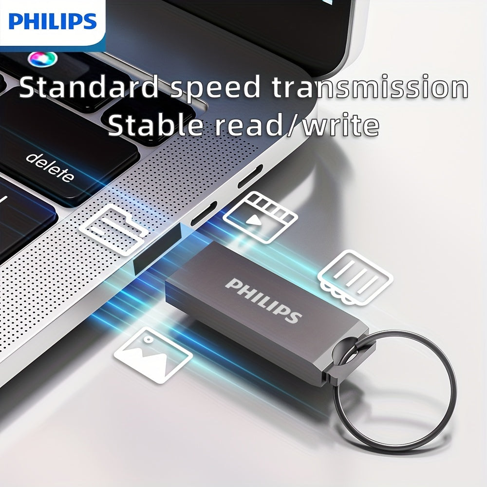 Top Brand high-speed metal USB 2.0 flash drive with retractable thumb design, available in 8GB, 16GB, 32GB, and 64GB sizes. Shockproof and antimagnetic storage device with keyring for data