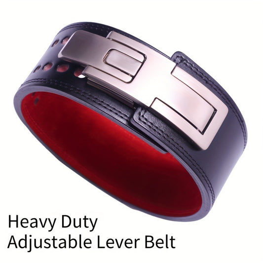 Weightlifting Training Belt with Buckle, Ideal for Squat Exercise, Deadlifts, and Core Strength Training.