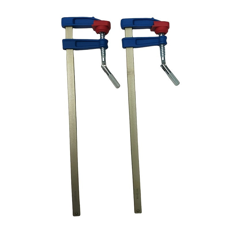 Set of 4 Brick Profile F Clamping Rods Quick Slide Wood Clamp in 6", 12", and 24" sizes.