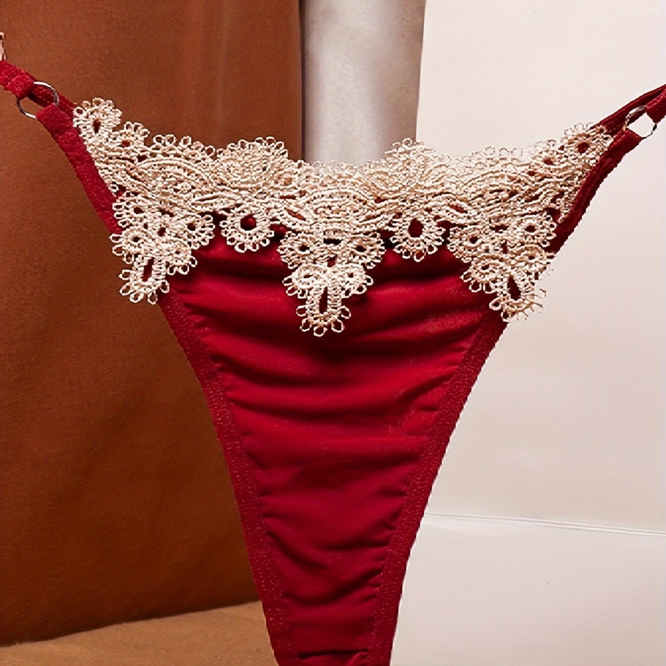 Silky seamless lace thongs, one size fits all, suitable for S/M/L.