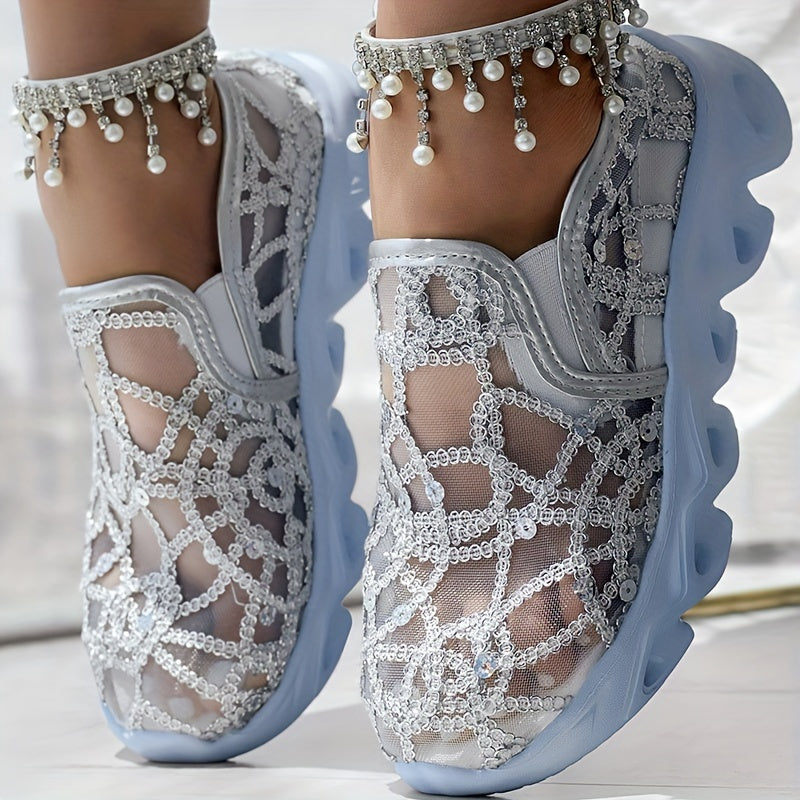 Sparkly casual sneakers