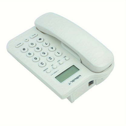 Basic corded landline phone with caller ID display for home office.