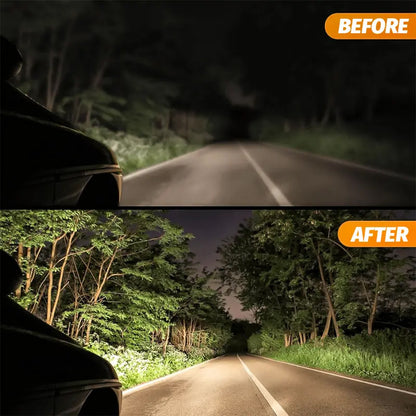 Universal car headlight restoration paste made of ABS material removes scratches and restores motorcycle headlight luster.