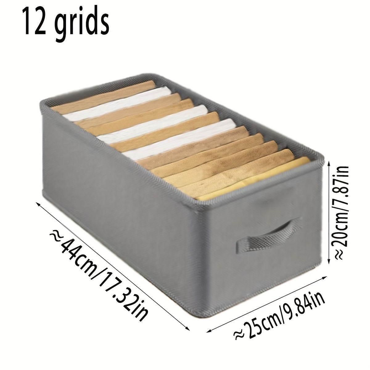 Foldable Fabric Clothes Organizer with Drawer-Style Storage Box - Ideal for Storing Pants & Apparel, Made of Polyester Material with Large Capacity