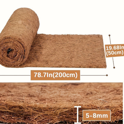 1pc Natural Coconut Coir Reptile Mat for various reptile bedding needs. Ideal for breeding box lining.