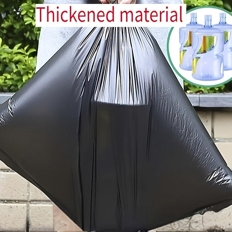 Pack of 50 Heavy-Duty Black Trash Bags, Capacity 208.2-227.12 L - Strong and Reliable for Outdoor, Industrial, Yard, Kitchen & Beyond -Versatile Disposable Waste Bags