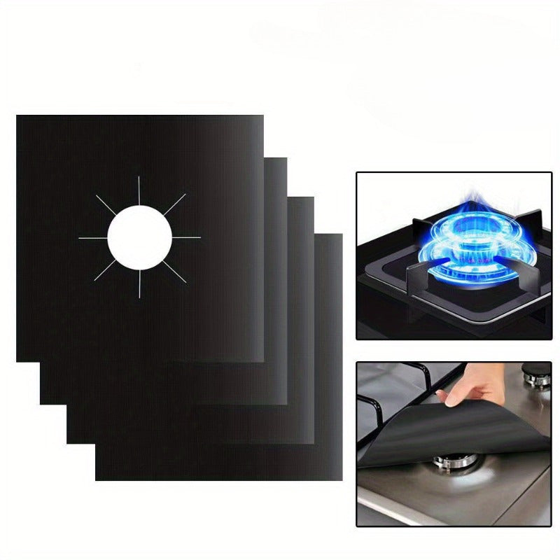 Double the Thickness Non-Stick Stove Burner Covers for Gas Stoves - Reusable, Easy to Clean, and Protective - Prevents Scratches and Burns on Cooking Surfaces