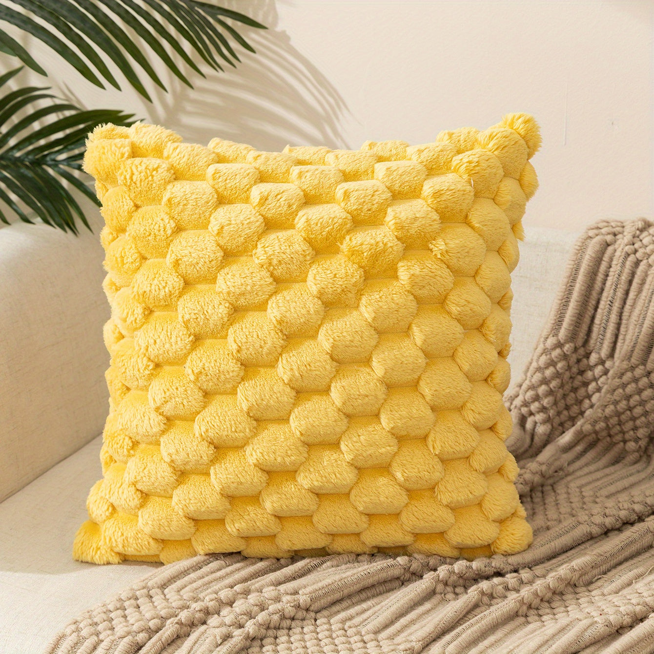 1pc Square Cushion Cover with zipper closure and single-sided print. Perfect for home, room, living, or bedroom decor (pillow core not included).