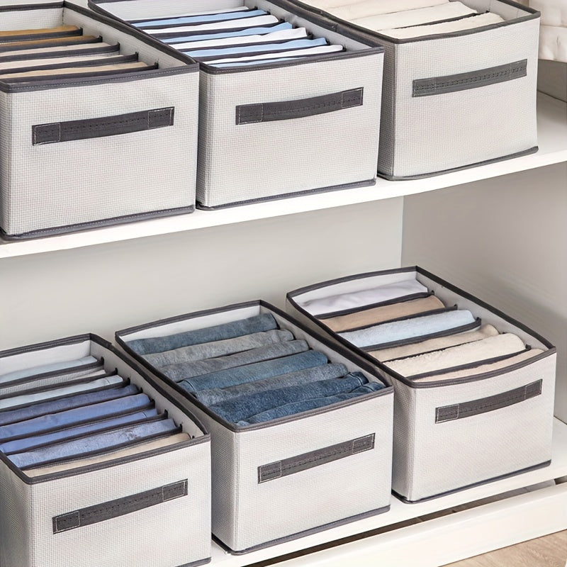 Fabric under-bed storage containers for contemporary use - versatile organizers for winter clothing and essentials that are not waterproof.