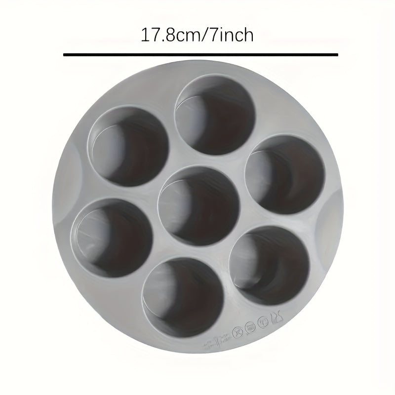 Essential Kitchen Gadget: 7-Cavity Non-Stick Silicone Air Fryer Cake Pan for Mini Cakes & Muffins - Food-Safe Baking Mold Ideal for Oven & Air Fryer Use