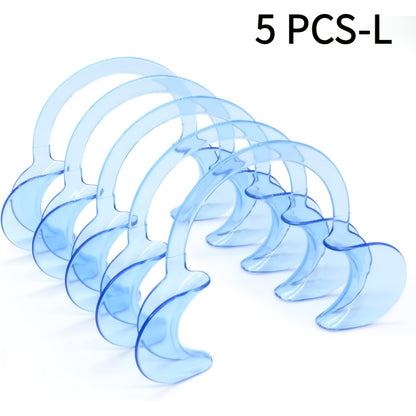 5-Pack Blue C-Type Mouth Openers for Dental Models and Teaching Materials