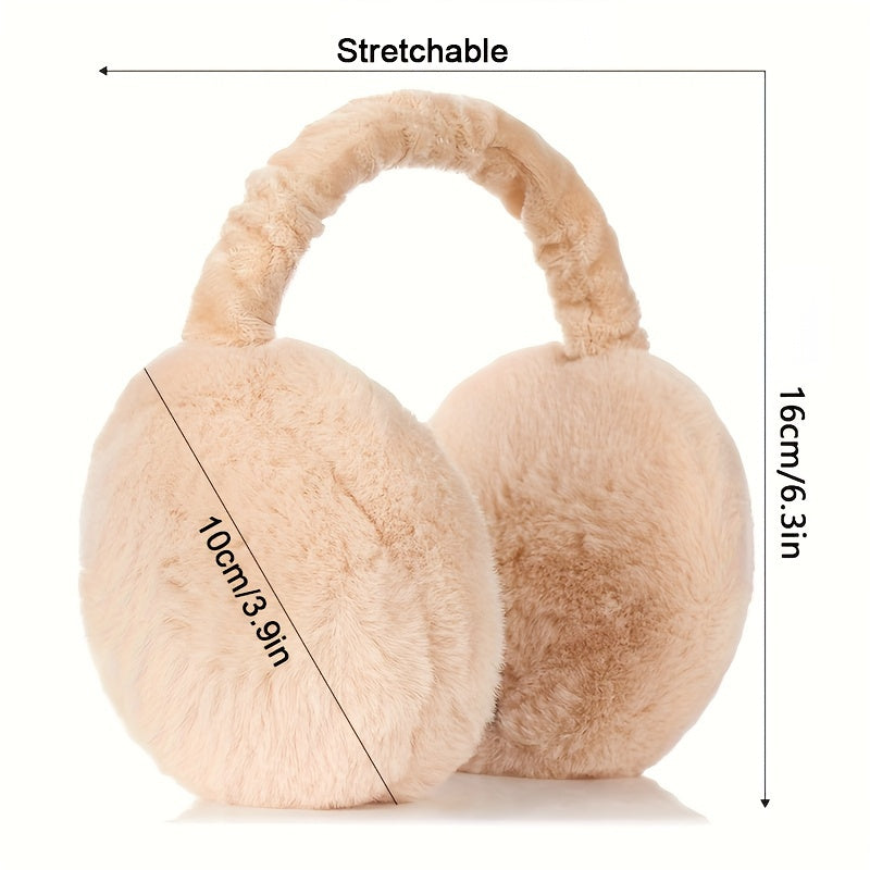 Stay warm and cozy this winter with our plush earmuffs! Made of polyester, these earmuffs are hand wash only and come in a convenient 1-pack. Their foldable design makes them easy to store, while the soft and fuzzy material provides comfortable warmth