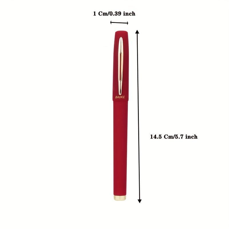 Set of 2 pens with 10 refill cartridges in black, blue, and red ink for writing, drawing, and calligraphy.