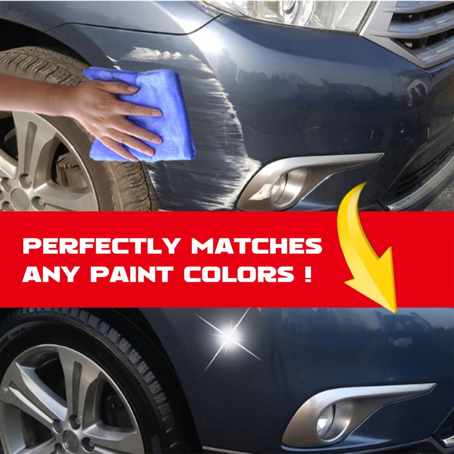 Restore your car's shine with our High-Shine Car Scratch Repair Wax. This durable ceramic coating provides long-lasting protection and restores brightness. Suitable for all colors.