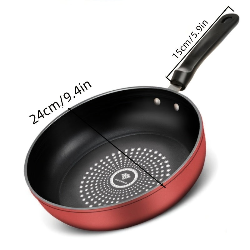 Get the 1-piece EcoPans Cast Iron Skillet for versatile and healthy cooking. This non-stick skillet is induction compatible and safe for both hand wash and gas ranges. Reduce smoke in your kitchen with this multi-functional household cookware, perfect