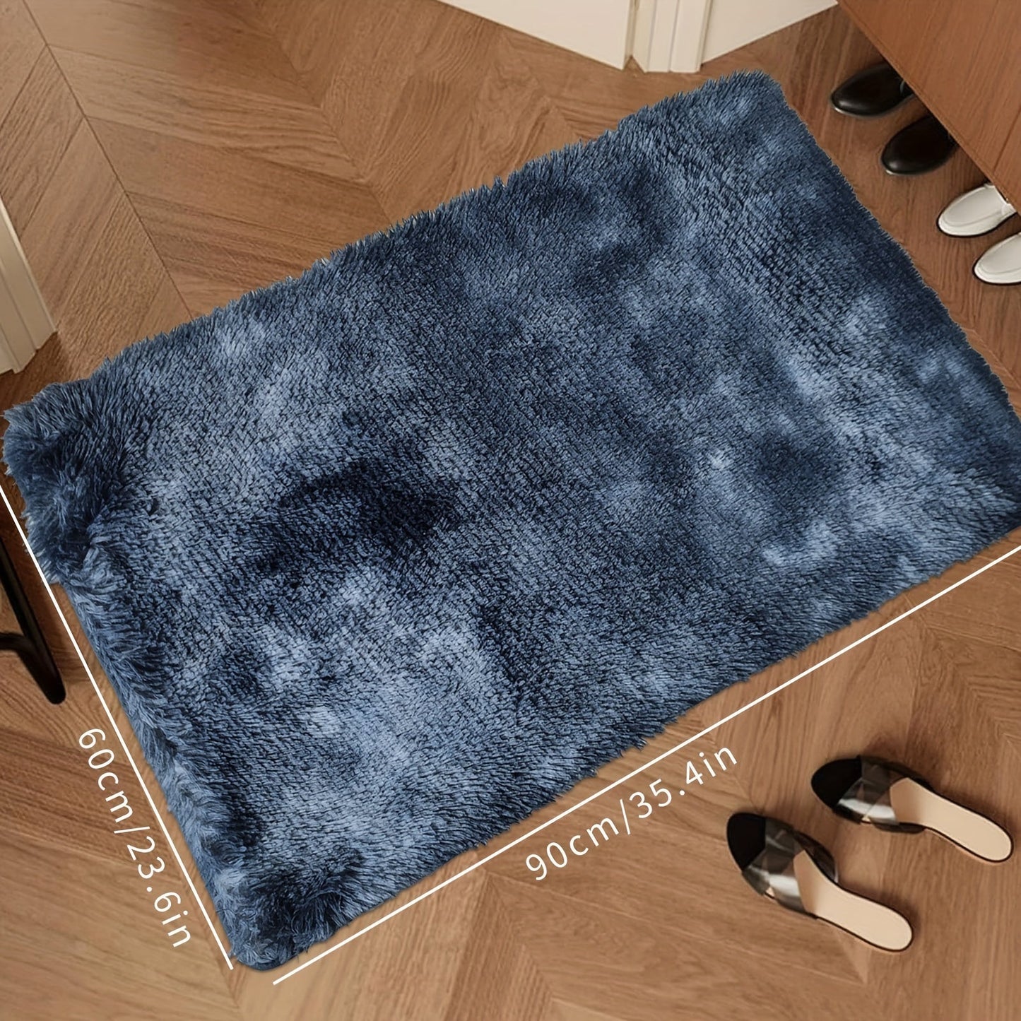 Luxurious Shag Area Rug for Home Decor - Modern Rectangle Plush Fuzzy Carpet, Machine Washable, Non-Slip, Non-Shedding - Perfect for Living Room, Bedroom, and More