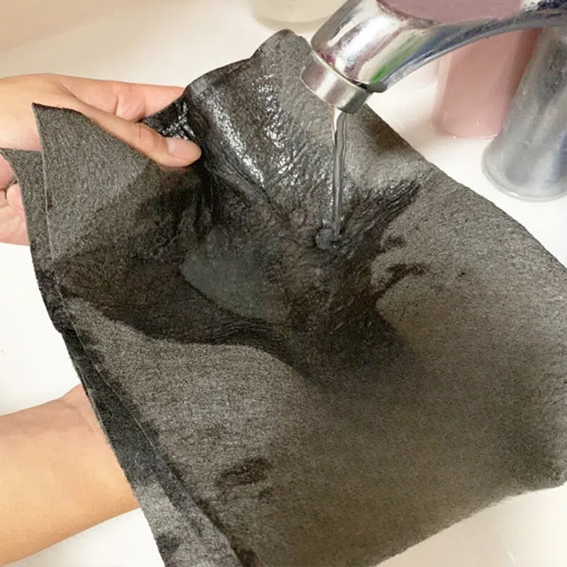 Magic Microfiber Cleaning Cloth - Perfect for Glass, Mirrors, and Kitchen Surfaces! Reusable, Ultra-Absorbent, and Streak-Free with No Water Marks