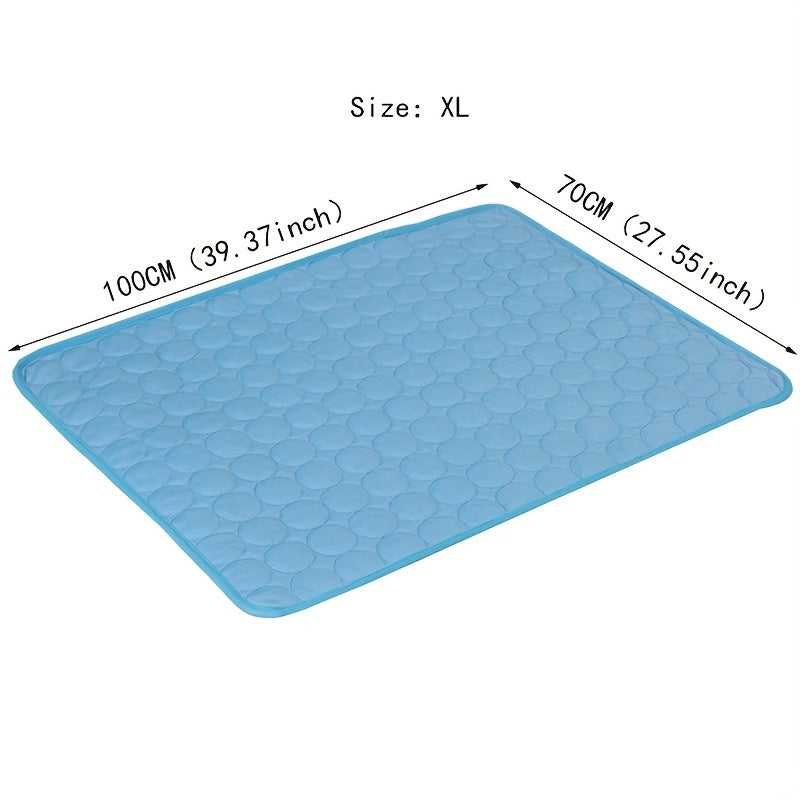 Breathable polyester pet bed for small to medium breeds, ideal for keeping dogs cool in summer.