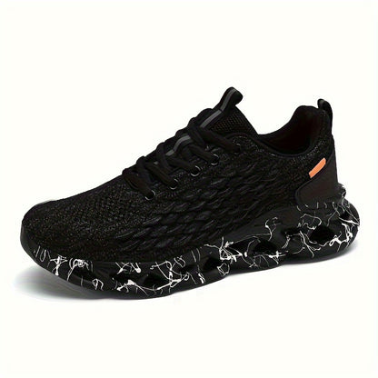 Men's Woven Knit Breathable Running Shoes for Outdoor Activities