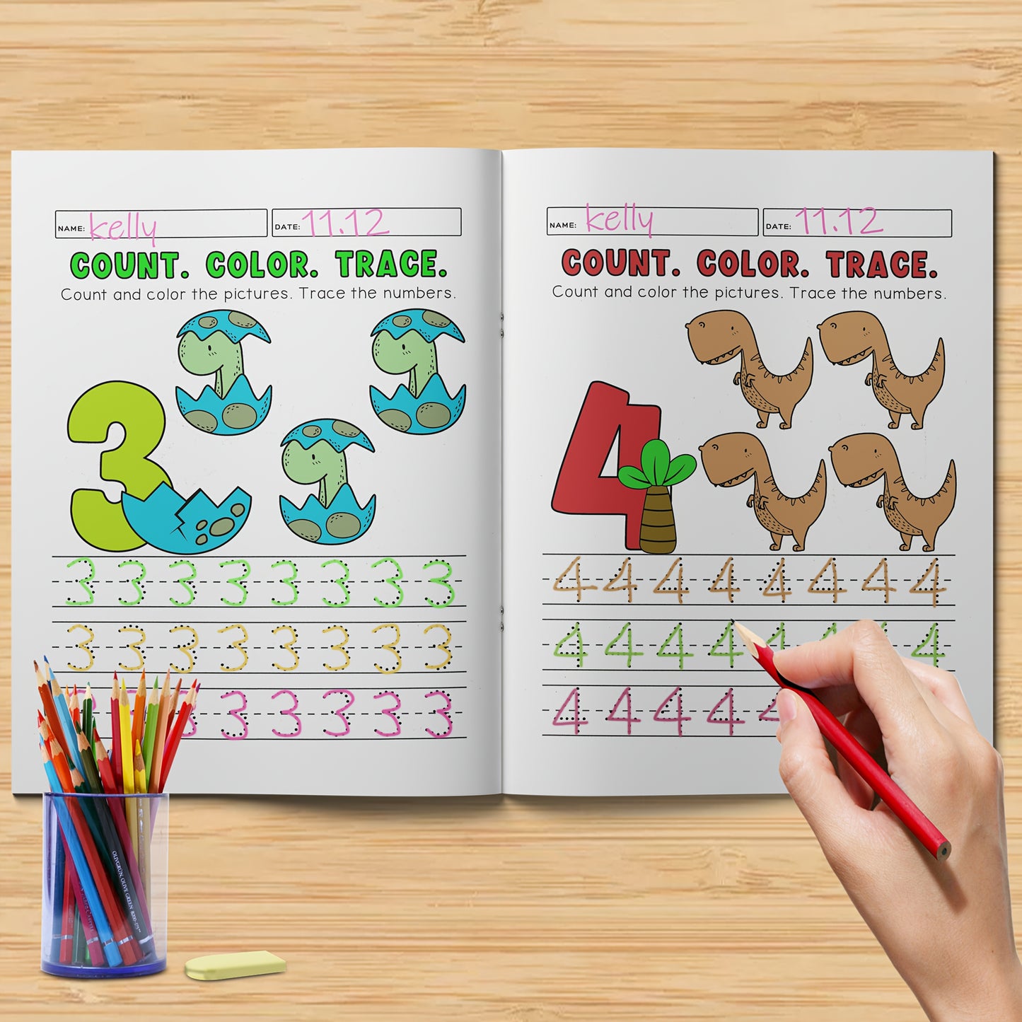 1pc My First Number Coloring Book for Kids, Interactive Educational Activity for Ages 4-8, English Language, Published by ZHIDIAN INTERNATIONAL (USA) LLC, May 1st 2024