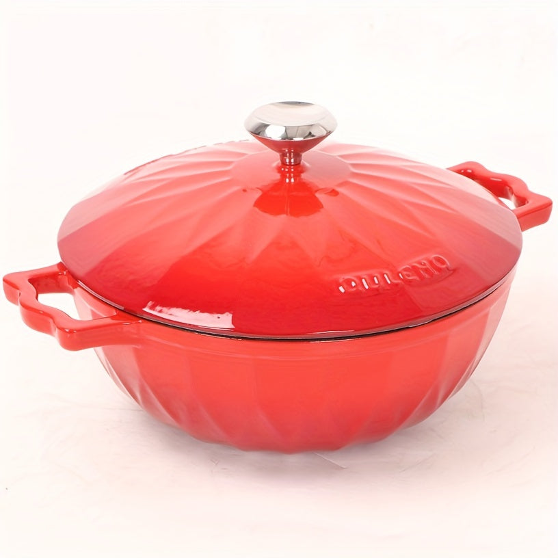 Enameled Cast Iron Pot - Versatile and Non-Stick, Ideal for Cooking Rice & Sauces, Works with Induction, Ceramic, Electric, Halogen & Gas Cooktops - Comes in 78oz, 138oz, and 169oz Options