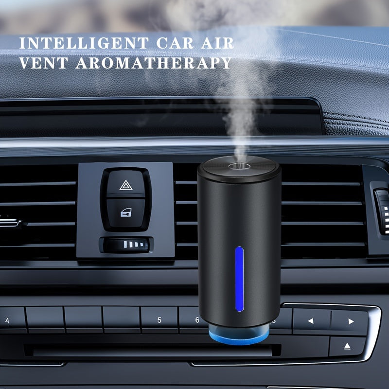 Portable car aromatherapy diffuser with rechargeable battery for a healthy lifestyle.