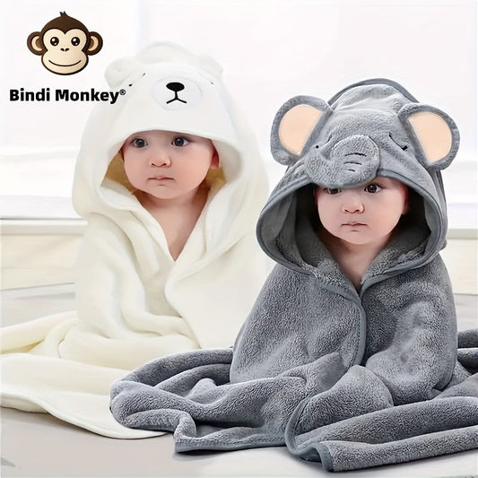 Мягкие и впитывающие полотенца для купания Bindi Monkey в комплекте из 2 штук идеально подходят для Рождества или Хэллоуина! Подходят для детей от 0 до 3 лет, эти полотенца просто необходимы для вашего малыша.