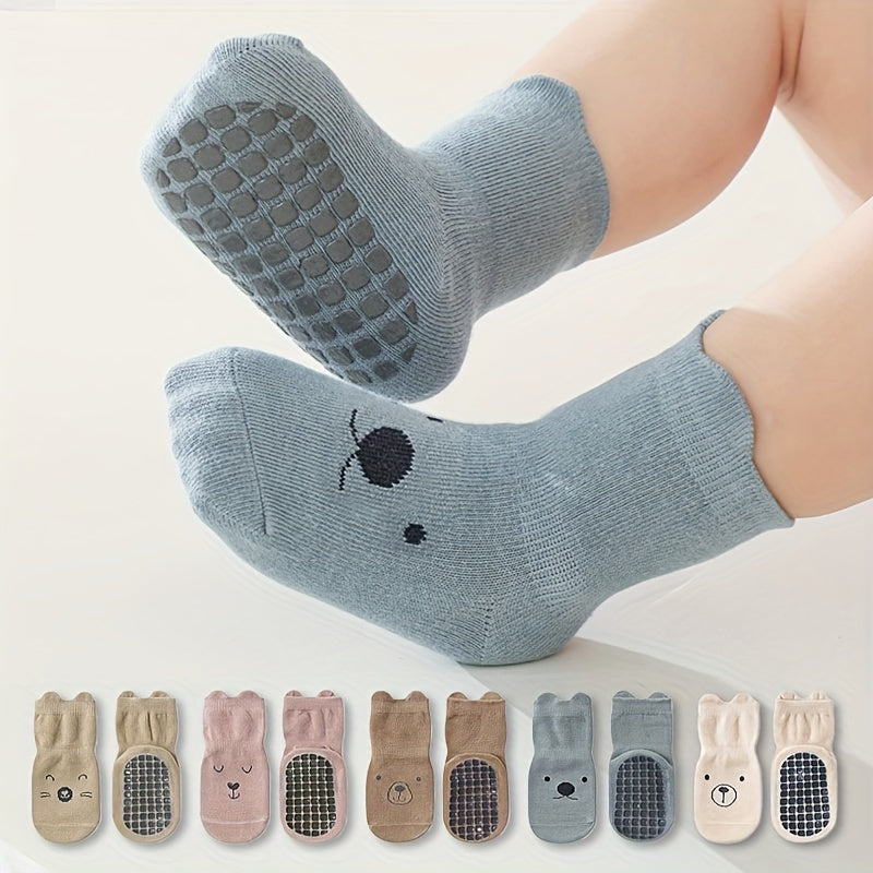 5 pairs of children's anti-slip socks for toddlers