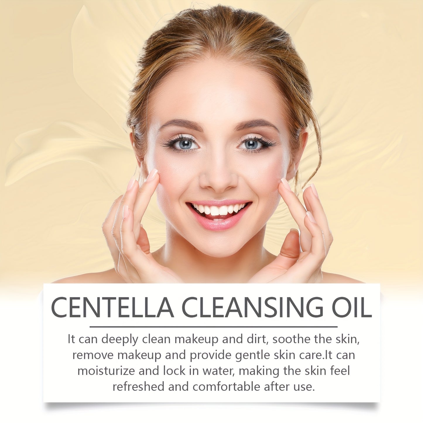 FUSHITING Centella Cleansing Oil 100ml - Gentle cleansing oil for face, lips, and eyes - Refreshing, mild, and lightweight